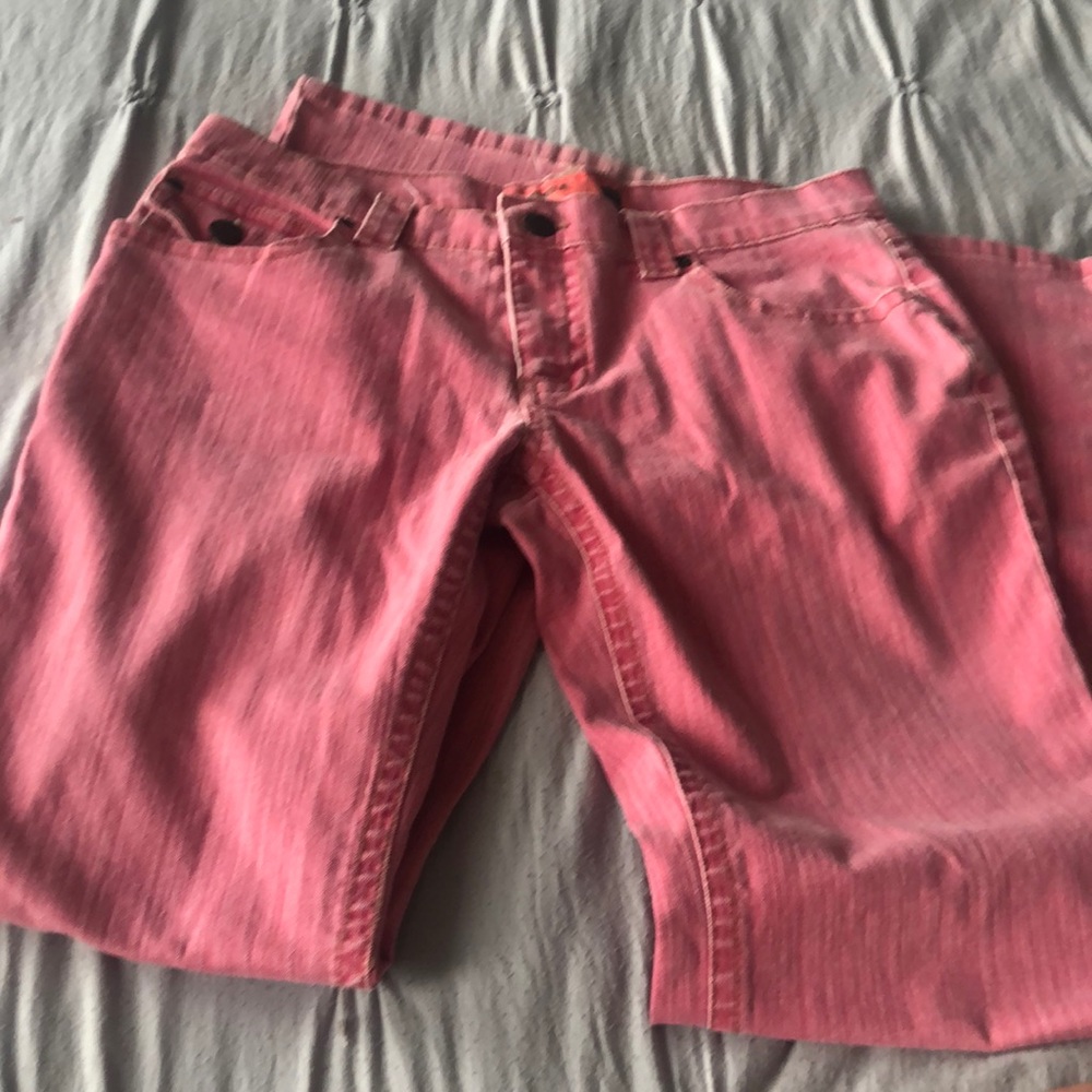 Pink vintage jeans
